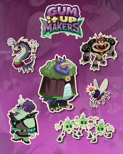 Gum It Up Makers Character Stickers